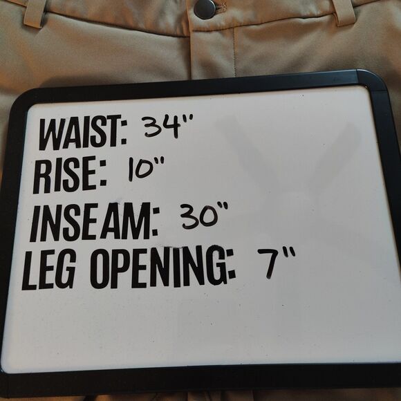 Lululemon ABC Classic Pants Mens 34x30 Beige Stretch Warpstreme Golf LM5710S - Picture 5 of 5